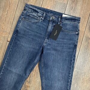 Rag & Bone RB Fit 2 Slim Fit Jeans Alto Blue Mens 30x32 NWT $238 New